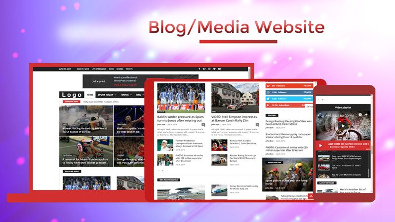 Blog/Media Website Design Service - Hesham Hamdy