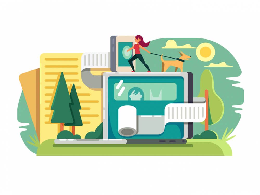 Blog Website illustration