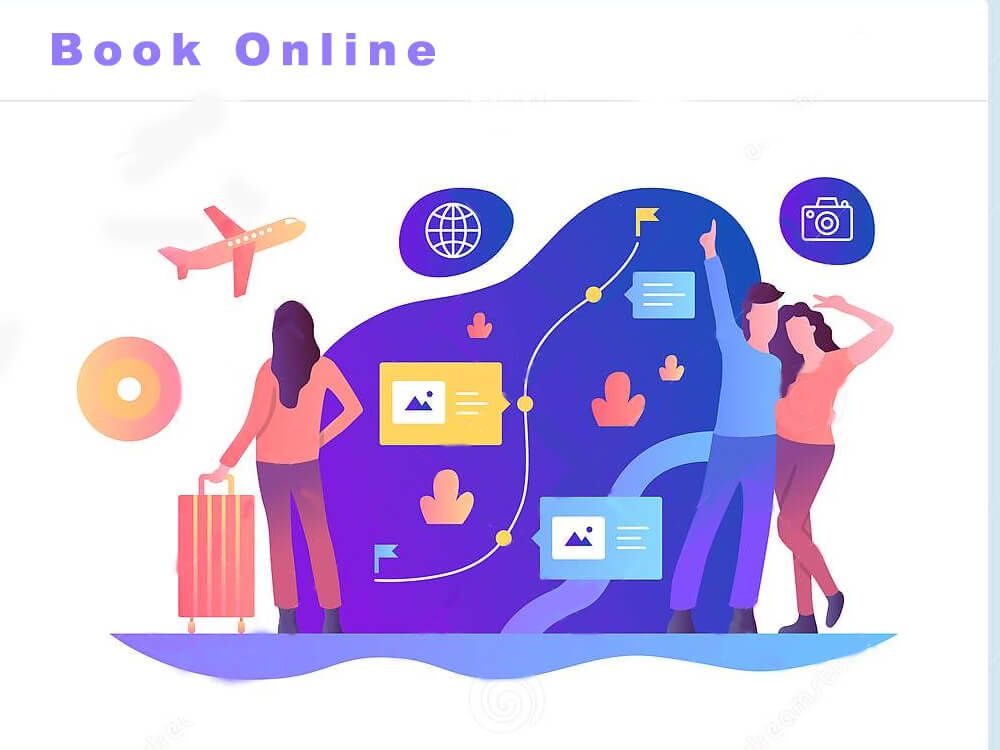 Booking Online illustration
