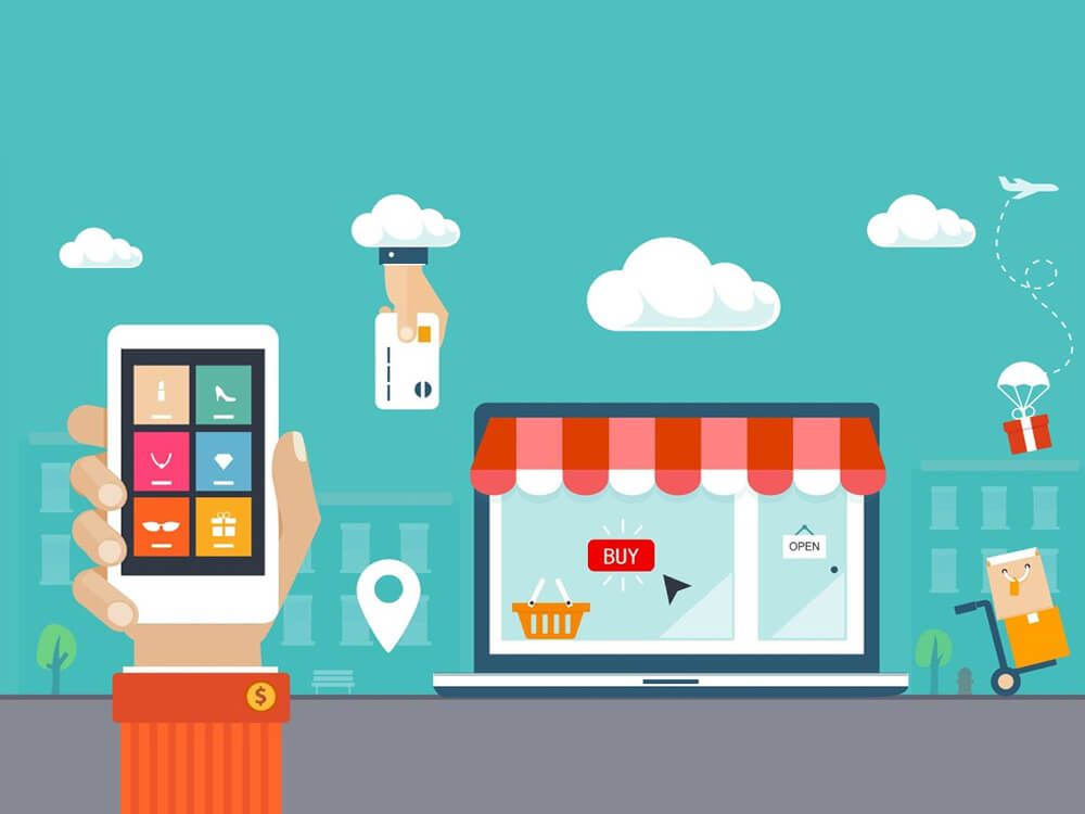 E commerce Website illustration