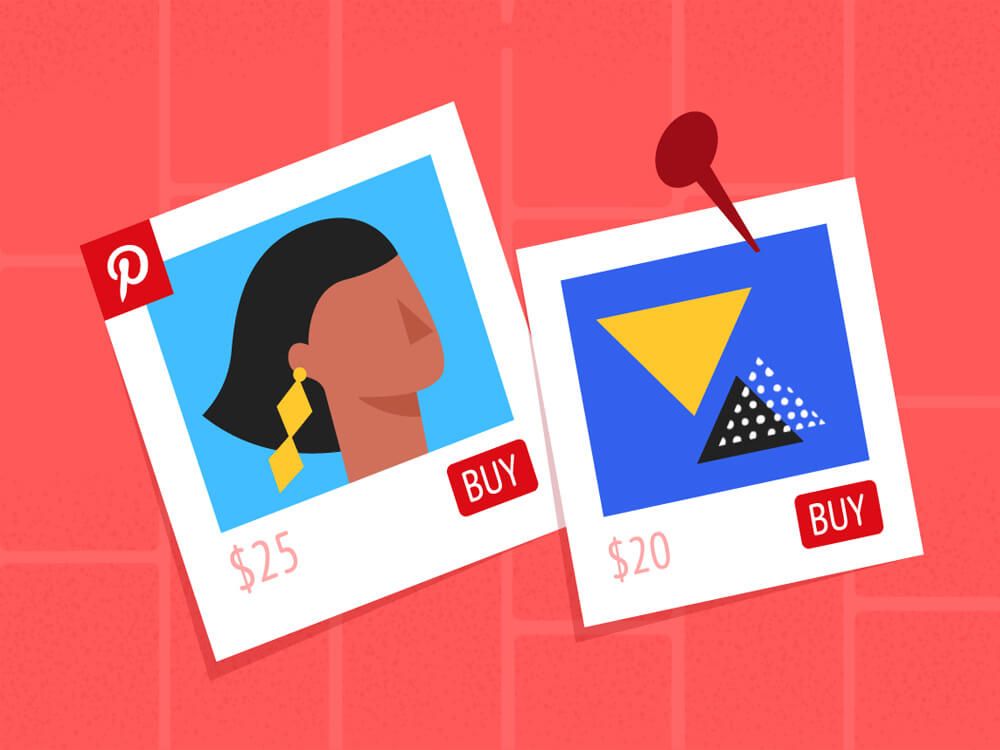 Illustations of Pinterest Ads