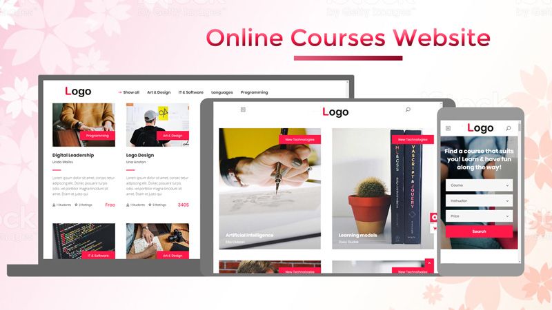 Online Courses Website - inner