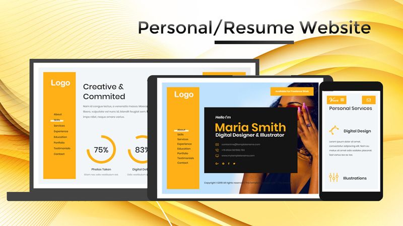 Peronal & Resume Website - inner